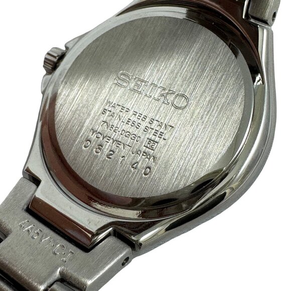 Seiko Womens Swarovski Crystal Sporty Light Blue Dress Watch SXDC51 Quartz - Picture 8 of 12